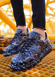 Hand-Painted Customized Sneakers for Men by Apollo Moda | Stardust Flow