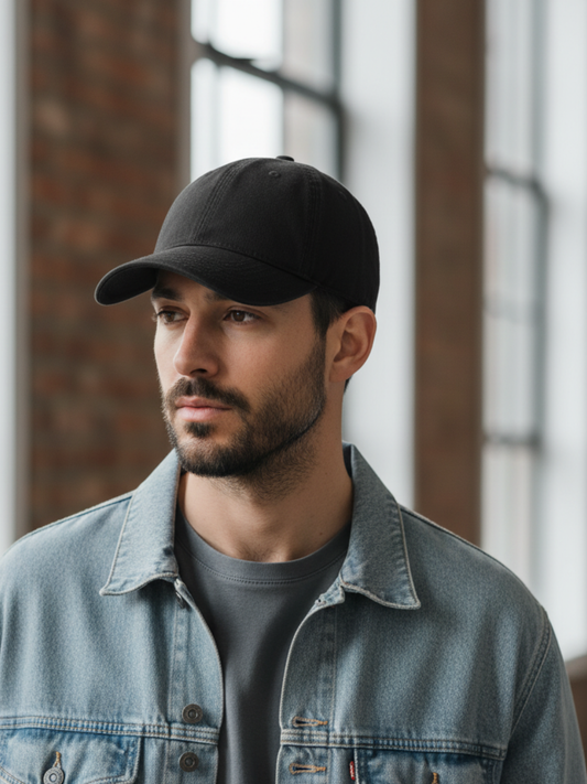 Cotton Twill Hat Midnight Black