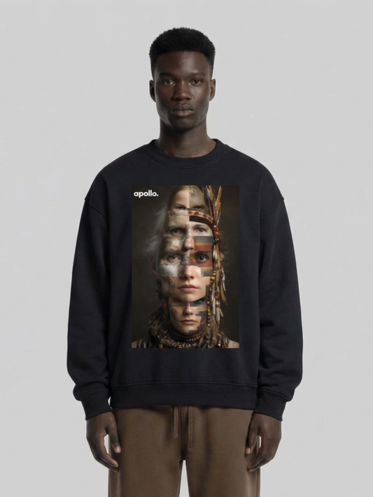 Sweat-shirt oversize « Vous êtes tous illégaux »