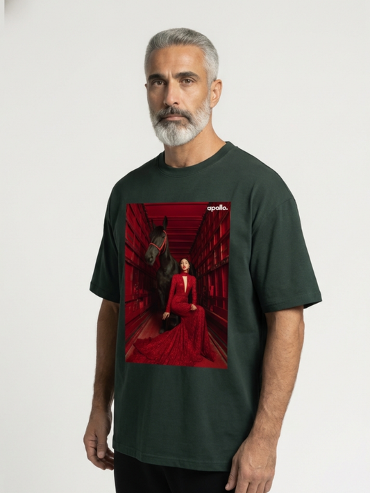 T-shirt oversize « Conçu pour intimider »