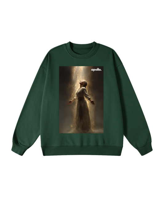 'Connect With The Light' Oversized Sweatshirt