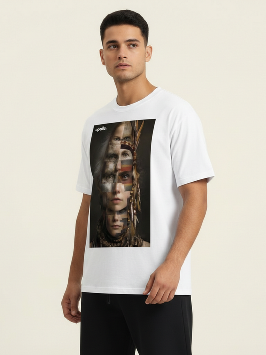 T-shirt oversize « Vous êtes tous illégaux »