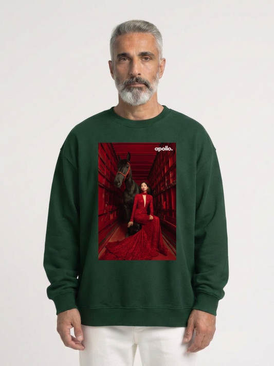 Sweat-shirt oversize « Conçu pour intimider »