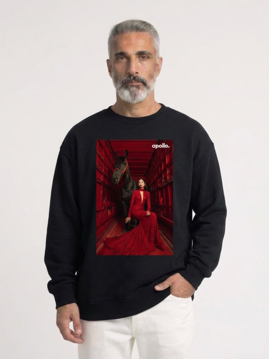 Sweat-shirt oversize « Conçu pour intimider »