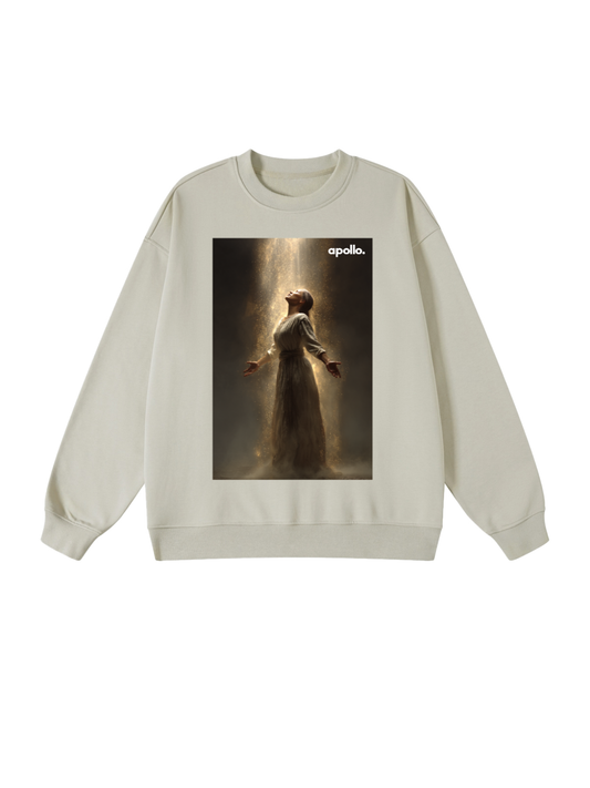 'Connect With The Light' Oversized Sweatshirt