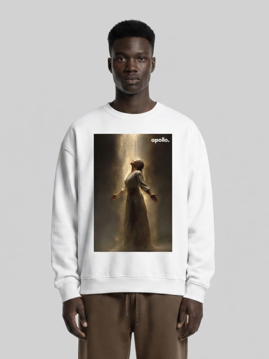 Sweat-shirt oversize « Connect With The Light »