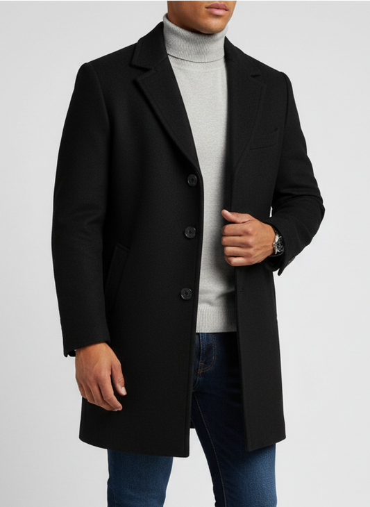 Veste tricotée à manches longues et coupe slim pour homme
