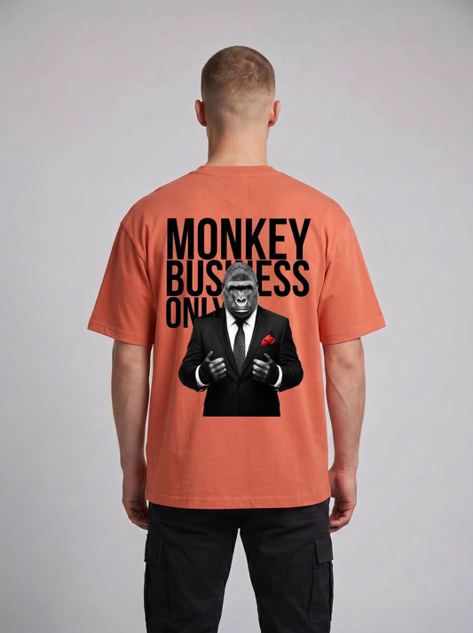 Monkey Business Only Oversized Graphic Tee