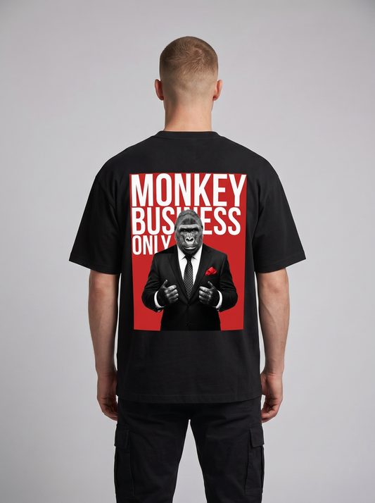 Monkey Business Only Oversized Graphic Tee