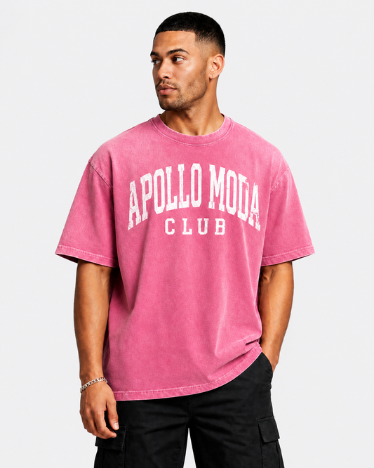 Camiseta extragrande Club con degradado lavado
