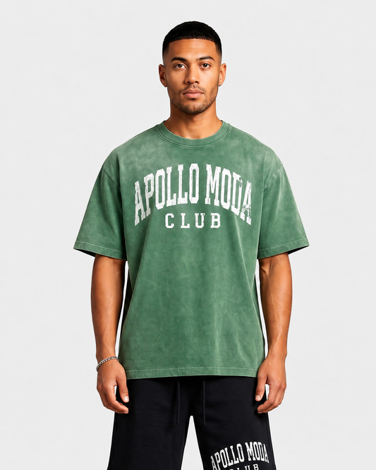 Camiseta extragrande Club con degradado lavado