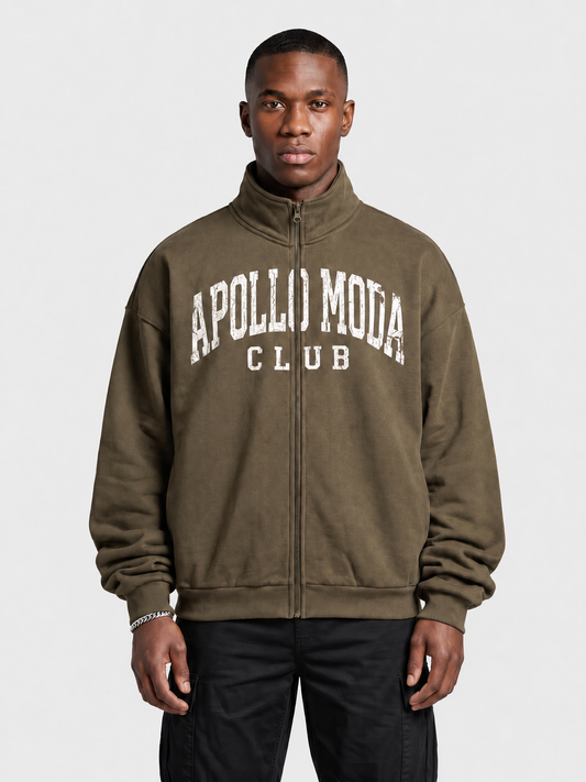 Sudadera oversize con cremallera completa Club Collegiate