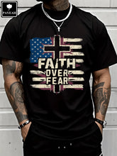 Faith Over Fear Men's T-Shirt 100% Heavy Cotton