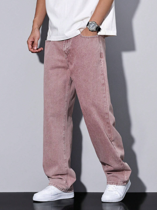 Jean skinny délavé à l'eau de Javel pour homme, motif griffures de chat