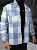 Men's Pocket Plaid Jacket