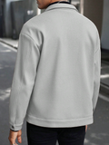 Men's Long Sleeve Loose Casual Overcoat