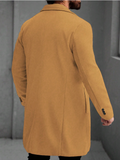 Men’s Double-Breasted Long Coat