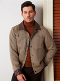 Men's Contrast Color Casual Jacket