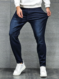 Jean à poches obliques en coton pour homme