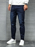 Jean à poches obliques en coton pour homme