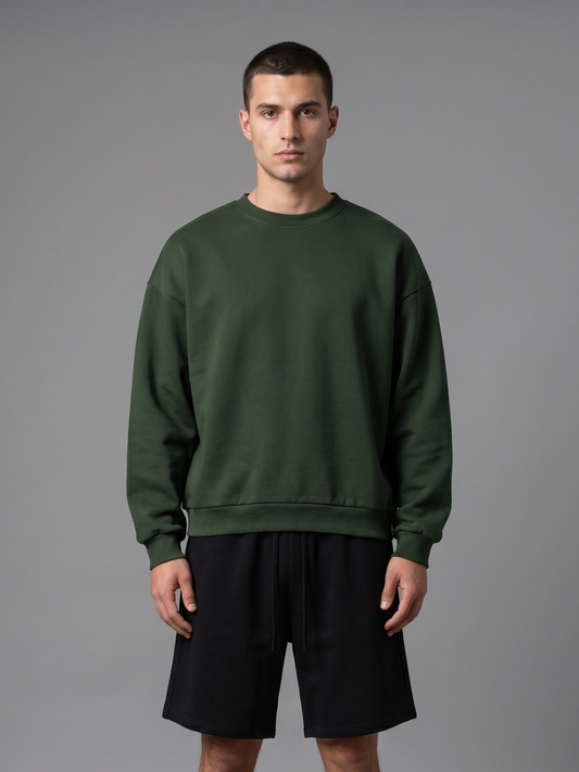 Sudadera oversize con cuello redondo Club Collegiate