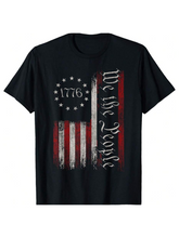 T-shirt patriotique vintage avec vieux drapeau américain