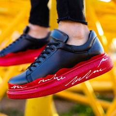 Hand-Painted Customized Sneakers for Men by Apollo Moda | Ember Fade