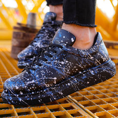 Hand-Painted Customized Sneakers for Men by Apollo Moda | Stardust Flow