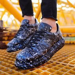 Hand-Painted Customized Sneakers for Men by Apollo Moda | Stardust Flow