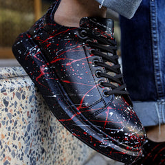 Hand-Painted Customized Sneakers for Men by Apollo Moda | Stardust Fusion