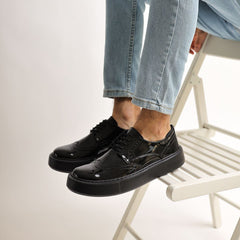 Empoli Patent Noir para hombre