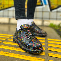 Hand-Painted Customized Sneakers for Men by Apollo Moda | Stardust Horizon