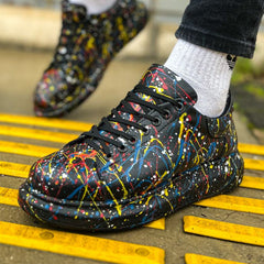Hand-Painted Customized Sneakers for Men by Apollo Moda | Stardust Horizon