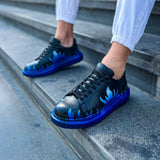 Hand-Painted Customized Sneakers for Men by Apollo Moda | Kinetic VibeI Rhythm Shift