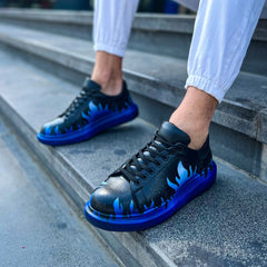 Hand-Painted Customized Sneakers for Women by Apollo Moda | Kinetic VibeI Rhythm Shift
