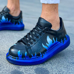 Hand-Painted Customized Sneakers for Women by Apollo Moda | Kinetic VibeI Rhythm Shift