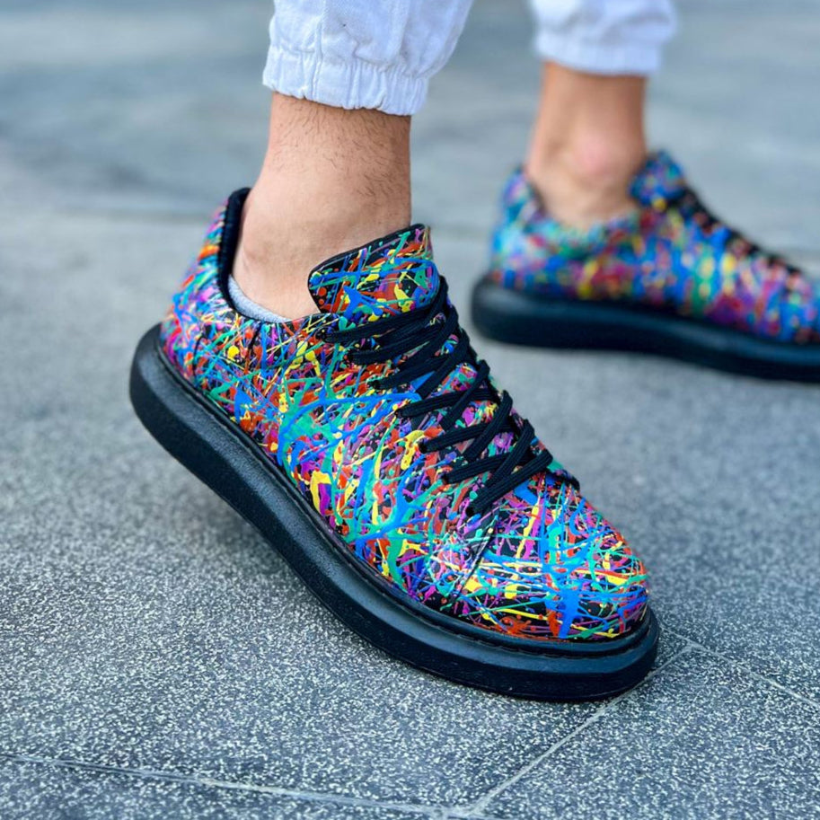 Customized Hand-Painted Sneakers for Men by Apollo Moda | Artsy 1