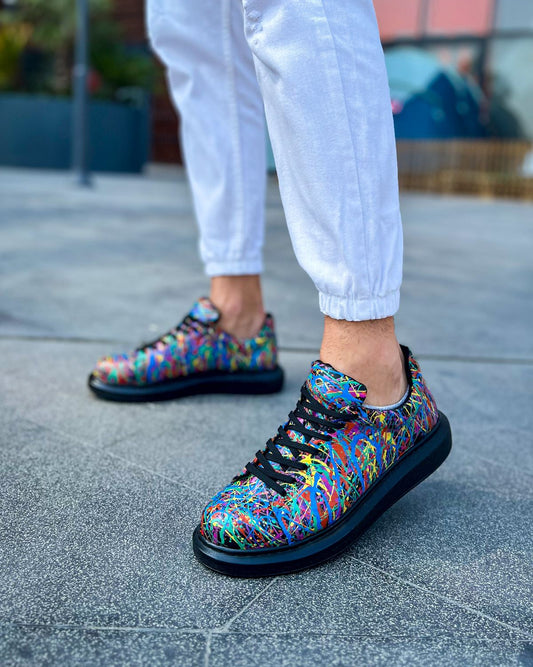 Customized Hand-Painted Sneakers for Men by Apollo Moda | Artsy 1