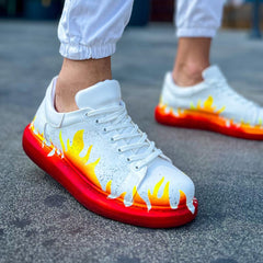 Hand-Painted Customized Sneakers for Women by Apollo Moda | Kinetic VibeI Fusion Pulse