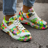 Hand-Painted Customized Sneakers for Women by Apollo Moda | Lisbon Flowers