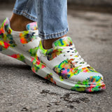 Hand-Painted Customized Sneakers for Women by Apollo Moda | Lisbon Flowers