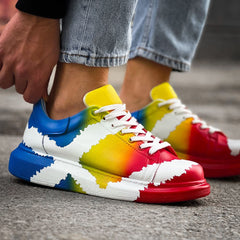Hand-Painted Customized Sneakers for Women by Apollo Moda | Lisbon Multicolor
