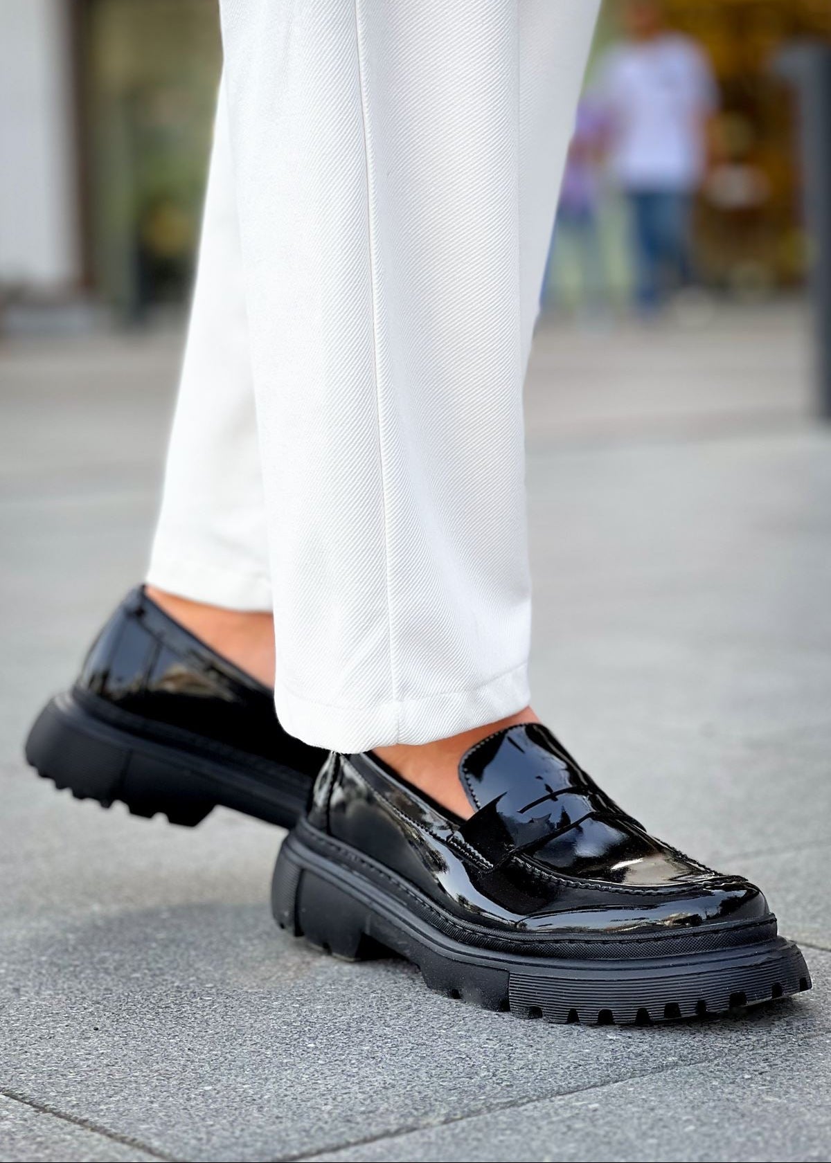 Men's Oslo Patent Noir