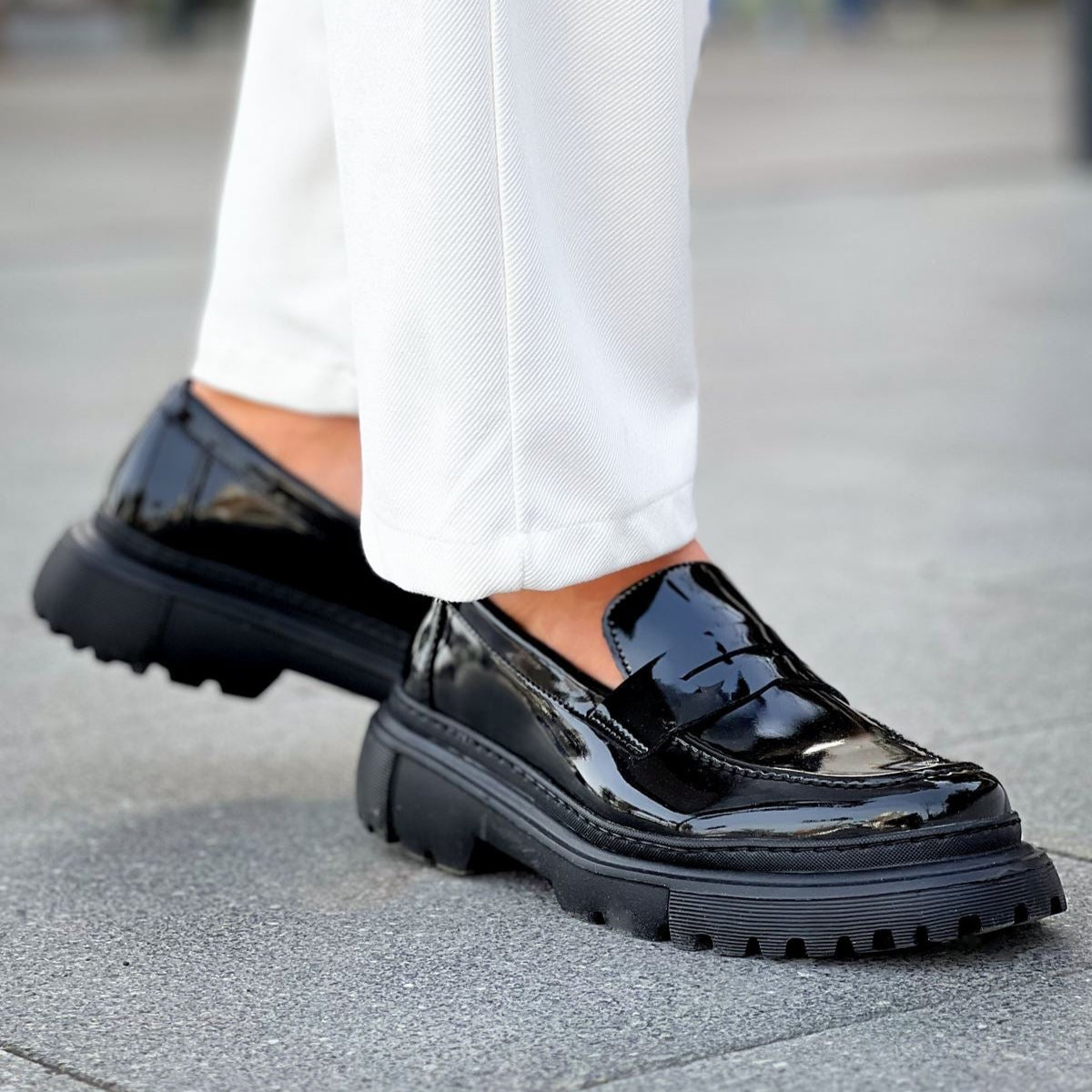 Men's Oslo Patent Noir