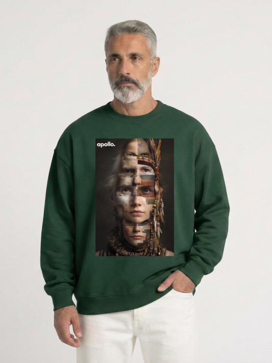 Sweat-shirt oversize « Vous êtes tous illégaux »