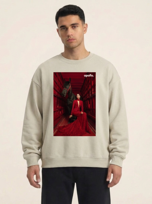 Sweat-shirt oversize « Conçu pour intimider »