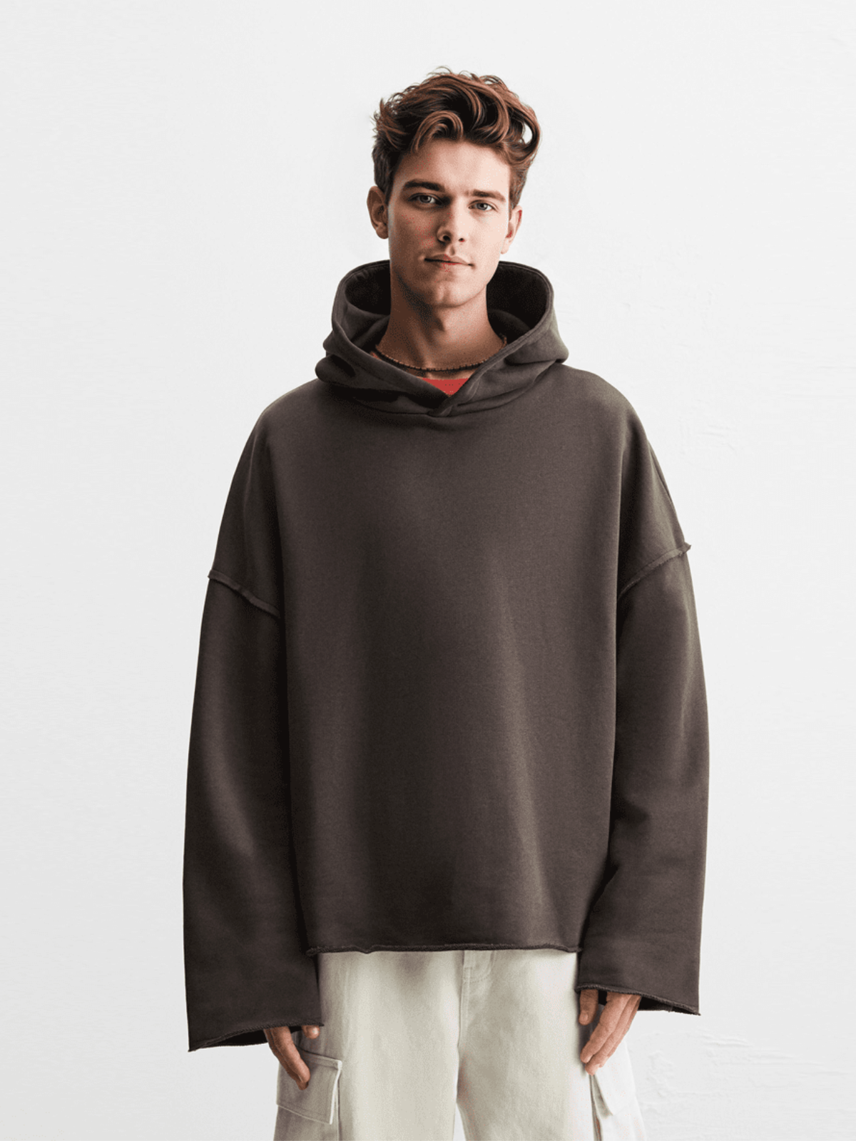 Sweat à capuche unisexe à coupe carrée (460 g/m²) 