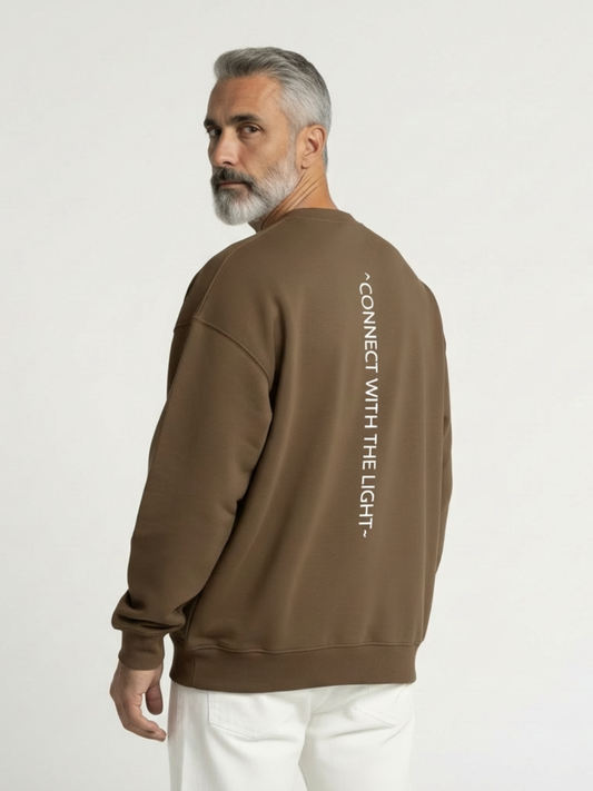 Sweat-shirt oversize « Connect With The Light »