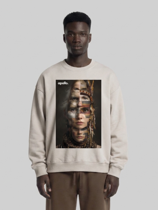 Sweat-shirt oversize « Vous êtes tous illégaux »