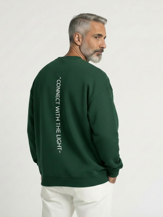 Sweat-shirt oversize « Connect With The Light »